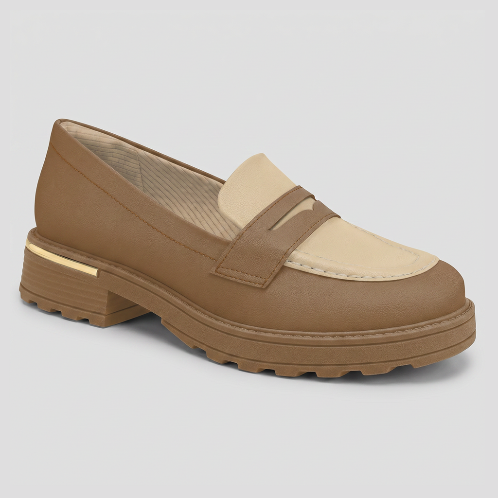 Mocasin Mujer Café/Beige Gisa 75 Piccadilly