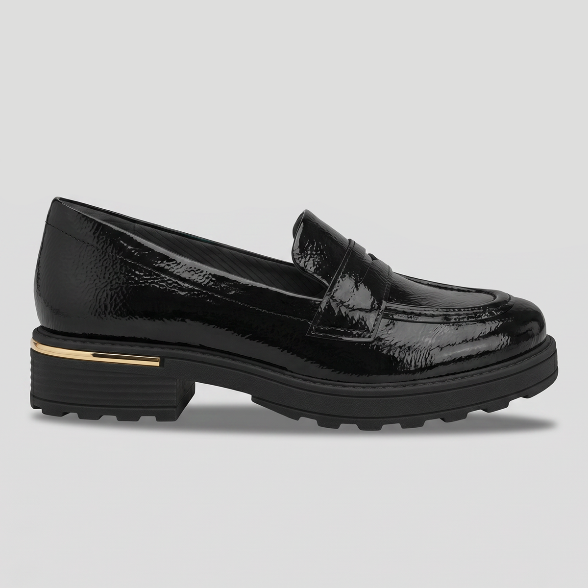 Mocasin Mujer Negro/Charol Gisa 75 Piccadilly
