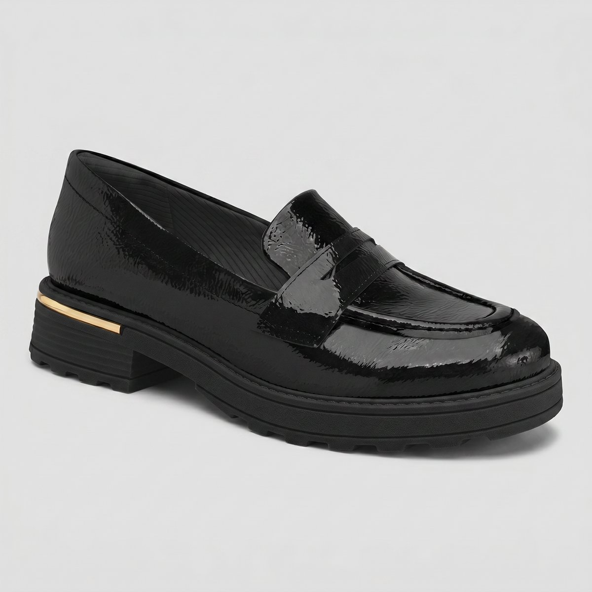 Mocasin Mujer Negro/Charol Gisa 75 Piccadilly