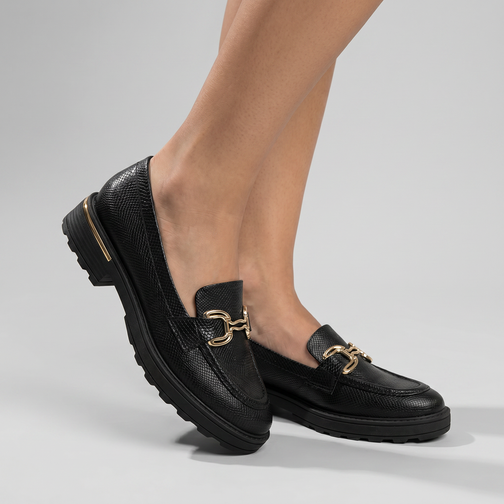 Mocasin Mujer Negro Gisa 85 Piccadilly
