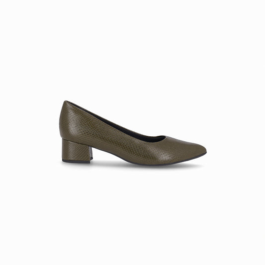 Zapato Mujer Verde Militar/Snake Taci Piccadilly