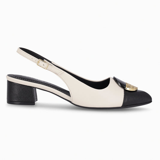 Zapato Mujer Negro/Crema Taci 80 Piccadilly