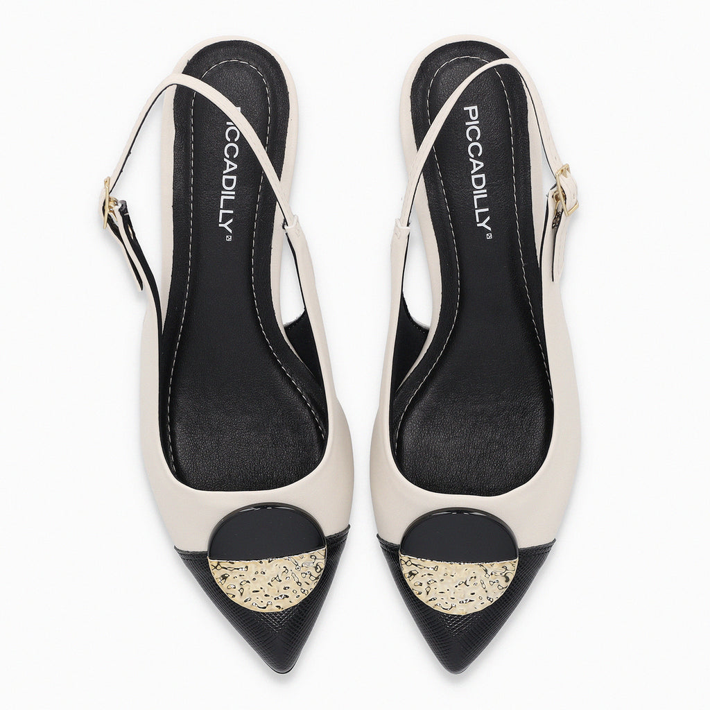 Zapato Mujer Negro/Crema Taci 80 Piccadilly