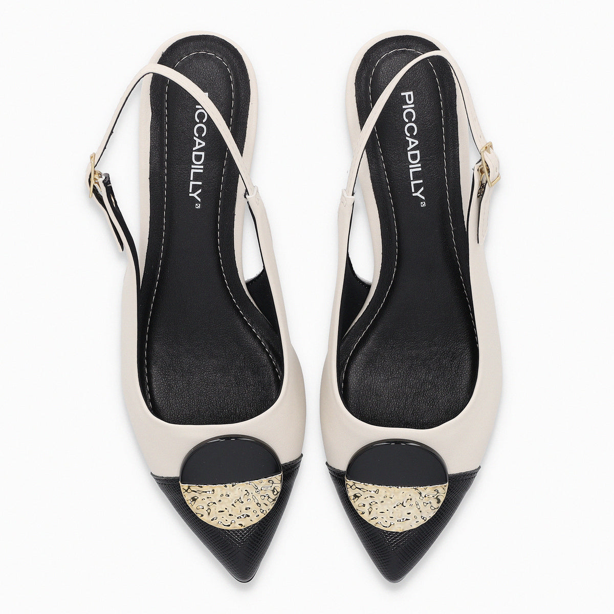 Zapato Mujer Negro/Crema Taci 80 Piccadilly