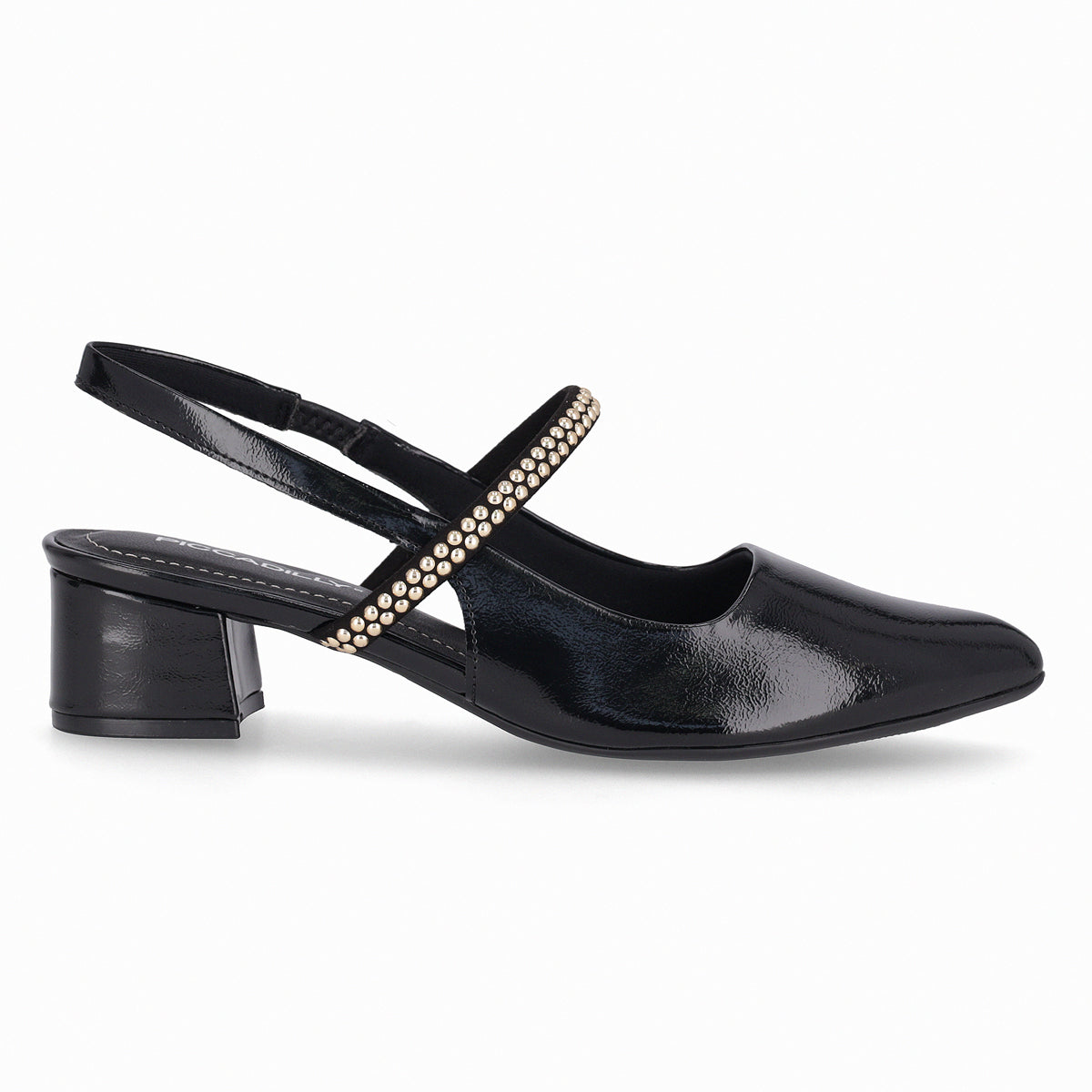 Zapato Mujer Negro/Dorado Taci 84 Piccadilly