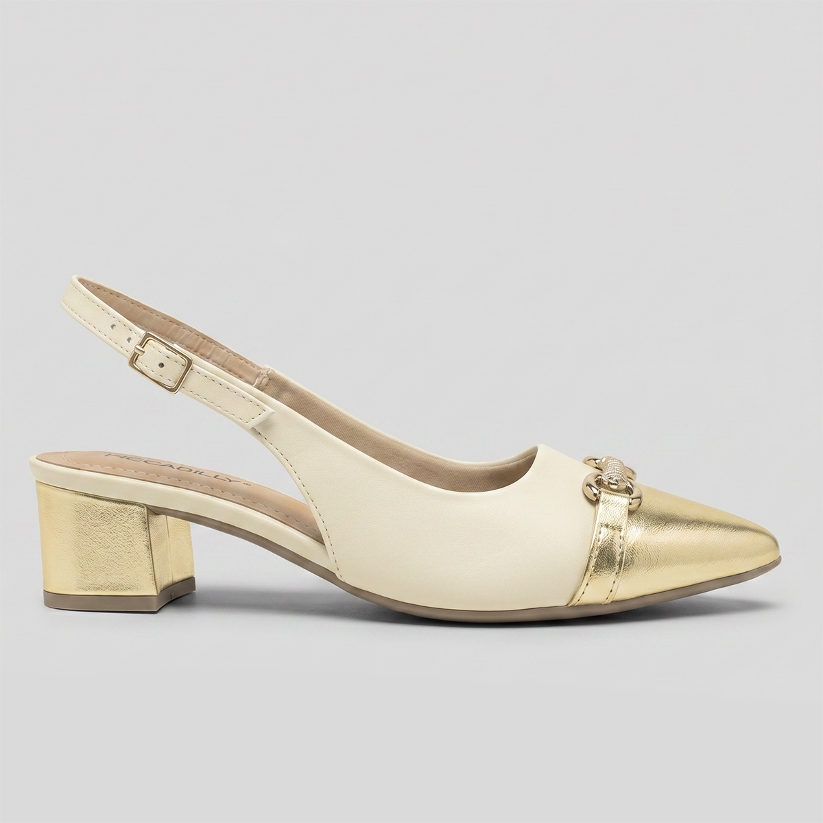 Zapato Mujer Crema/Dorado Taci 28 Piccadilly