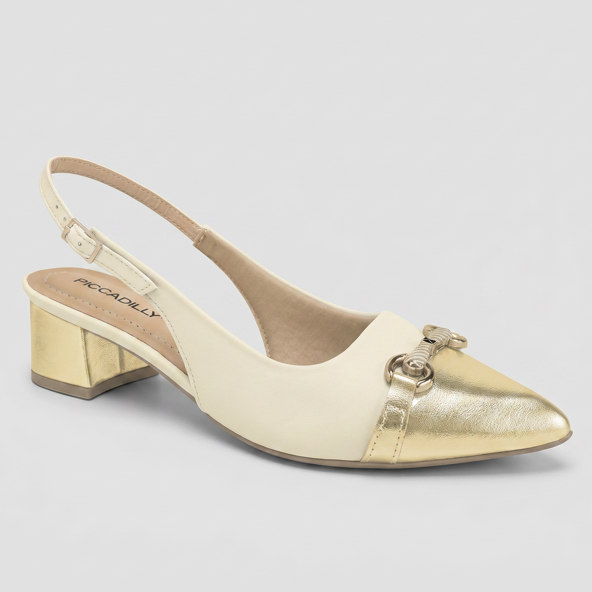 Zapato Mujer Crema/Dorado Taci 28 Piccadilly