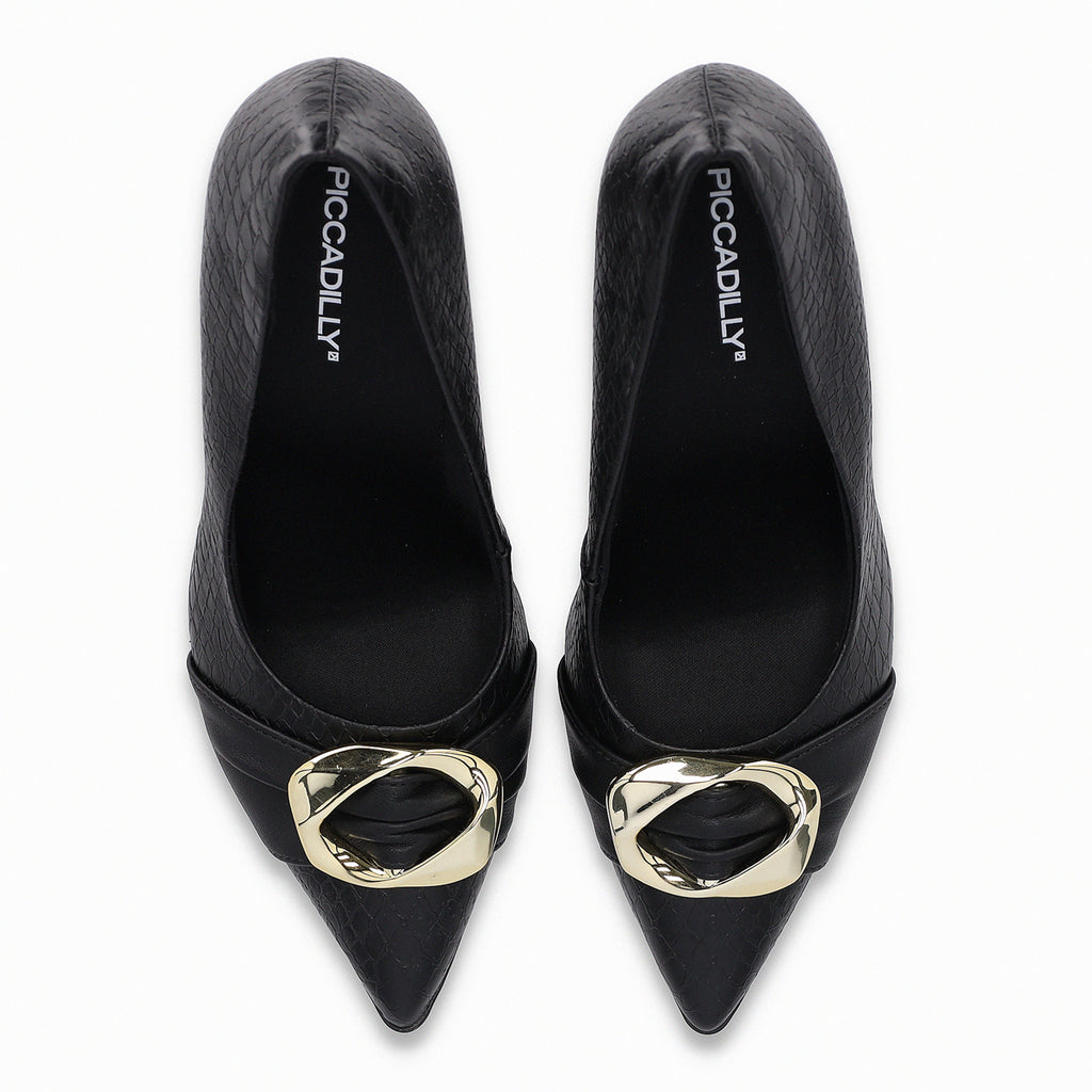 Zapato Mujer Negro/Dorado Silvana 42 Piccadilly