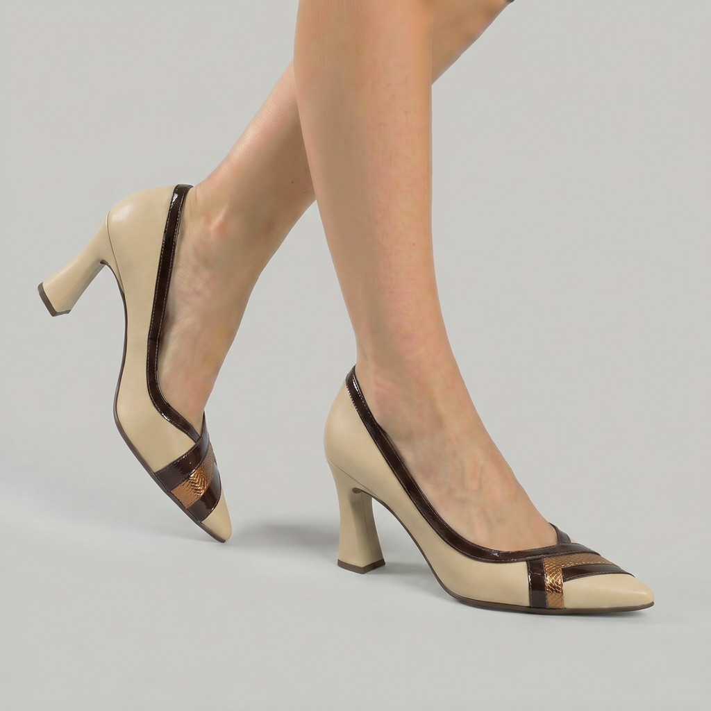 Zapato Mujer Vainilla/Chocolate Silvana Piccadilly