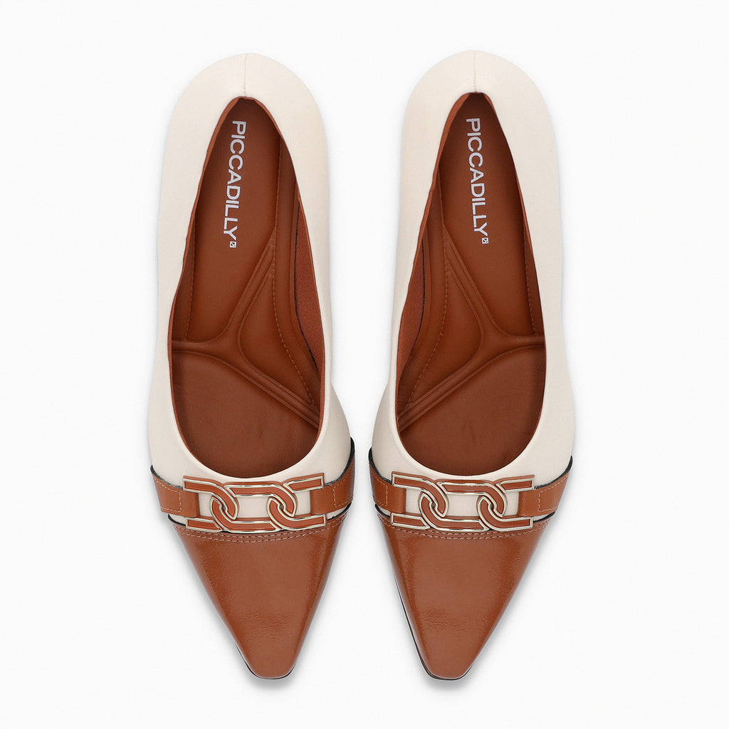 Zapato Mujer Crema/Ocre Irene Piccadilly