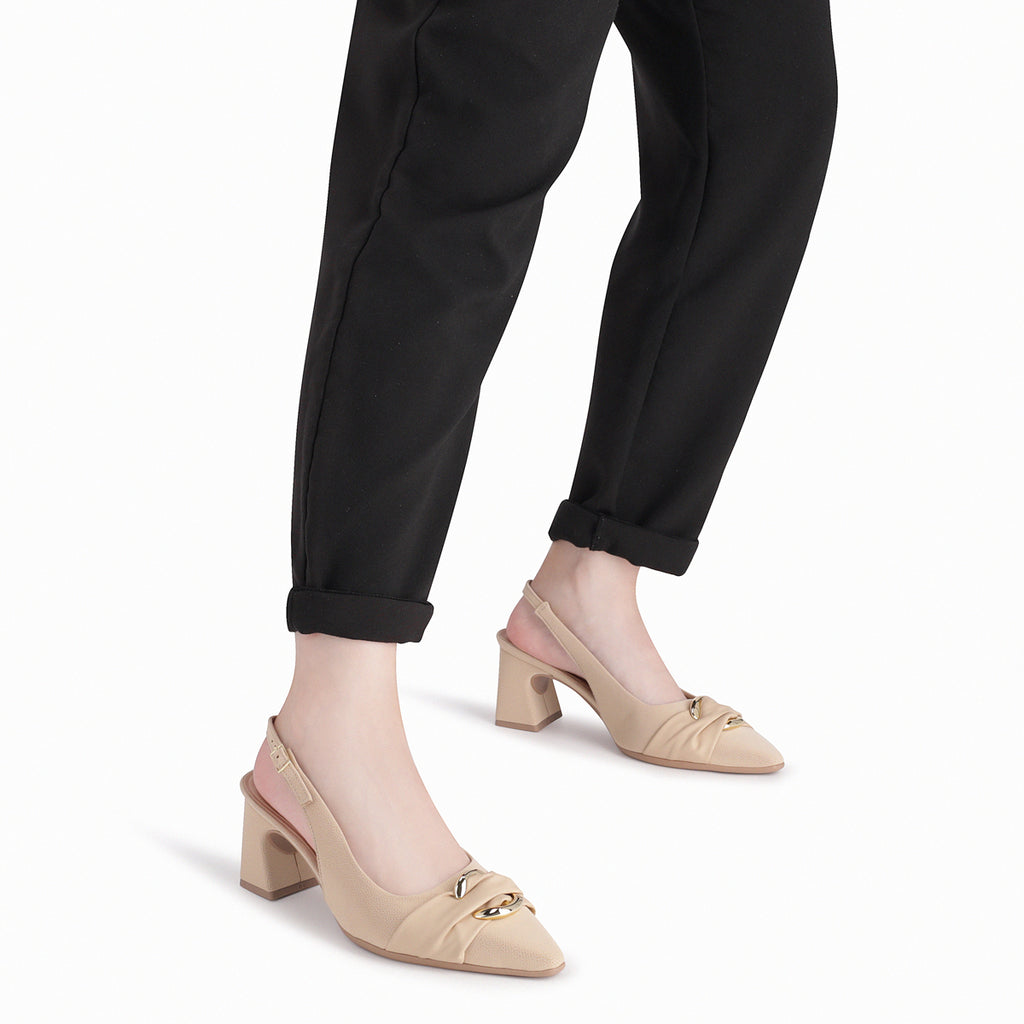 Zapato Mujer Dorado/Café Irene Piccadilly