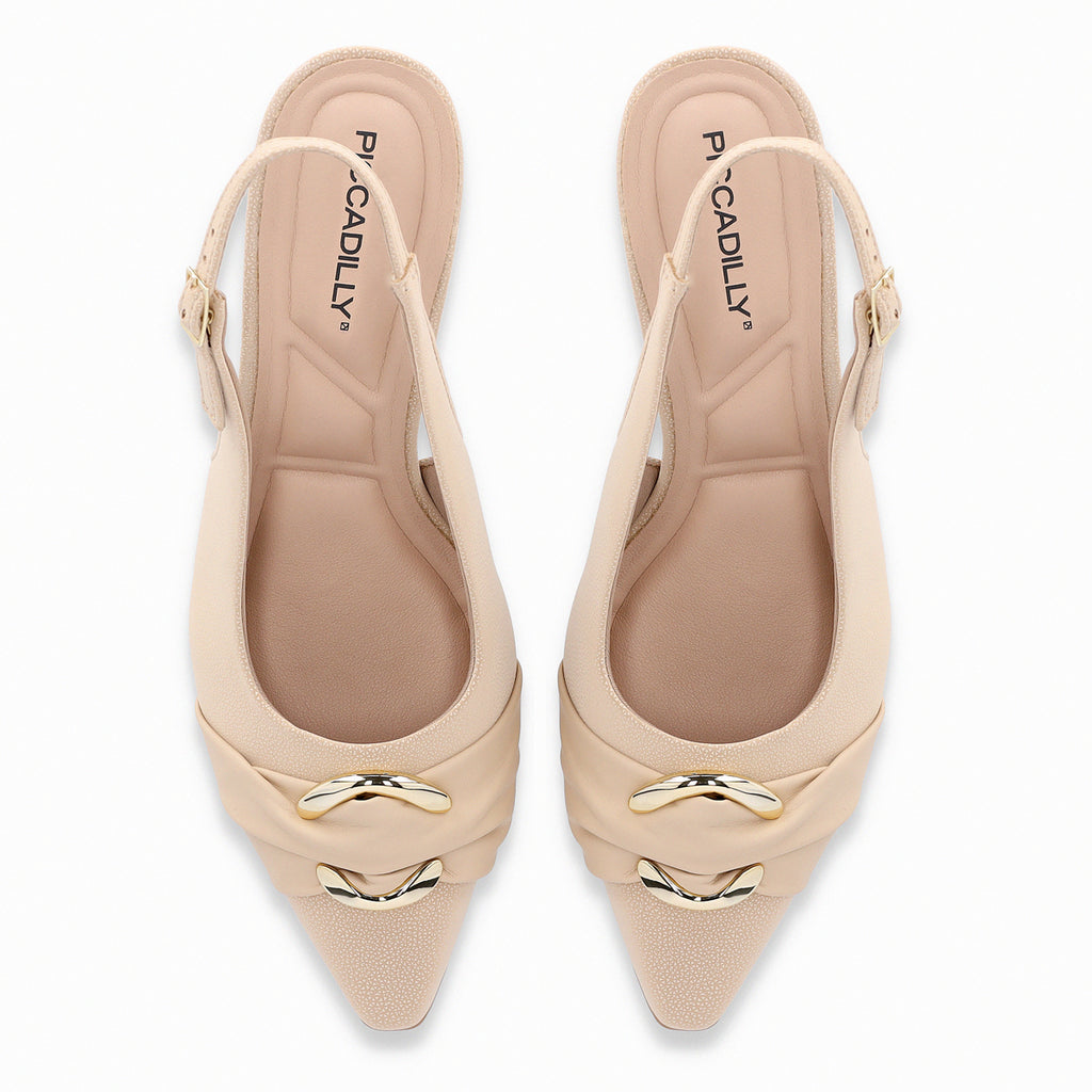 Zapato Mujer Dorado/Café Irene Piccadilly