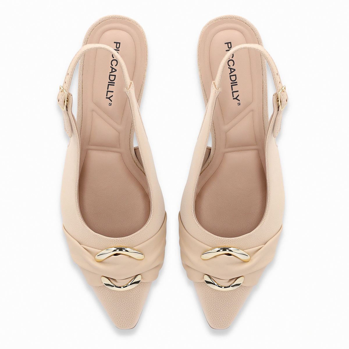 Zapato Mujer Dorado/Café Irene Piccadilly