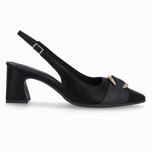 Zapato Mujer Dorado/Negro Irene Piccadilly