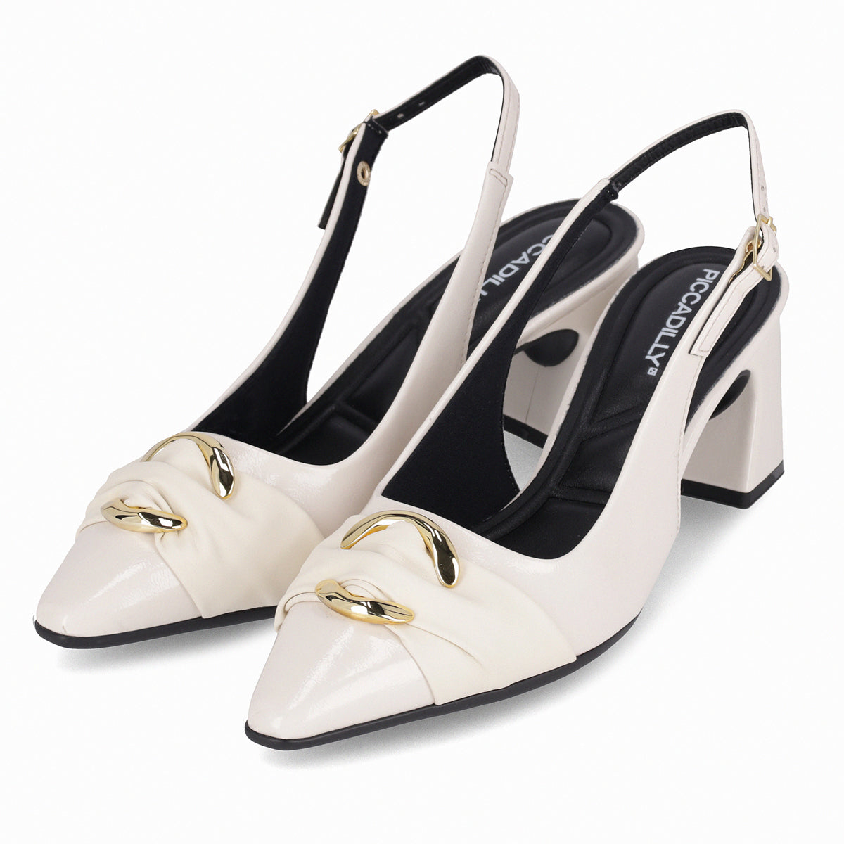 Zapato Mujer Dorado/Crema Irene Piccadilly