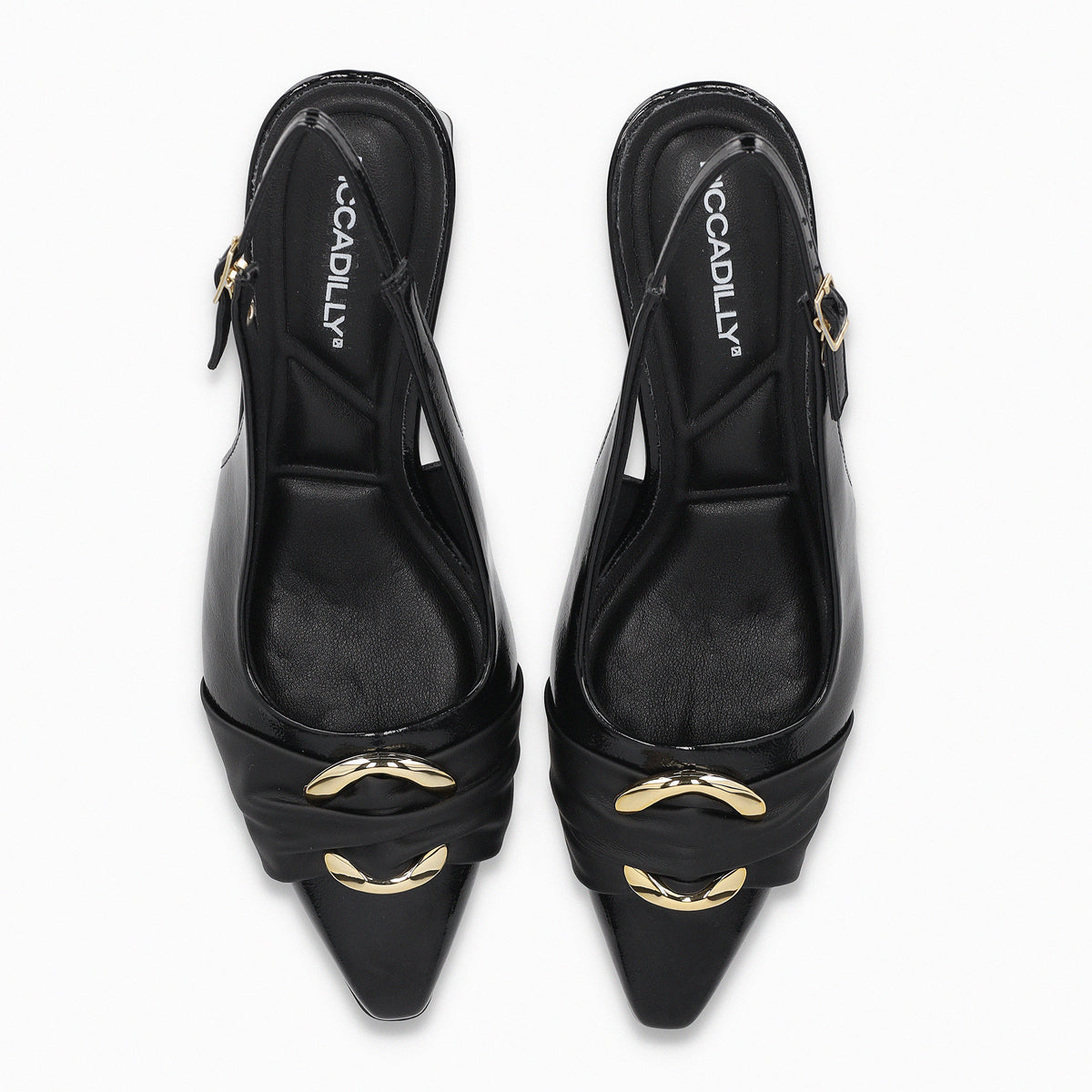 Zapato Mujer Negro/Dorado Irene Piccadilly