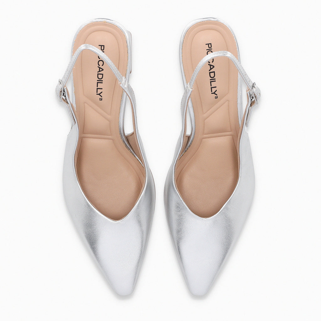 Zapato Mujer Plateado Irene Piccadilly