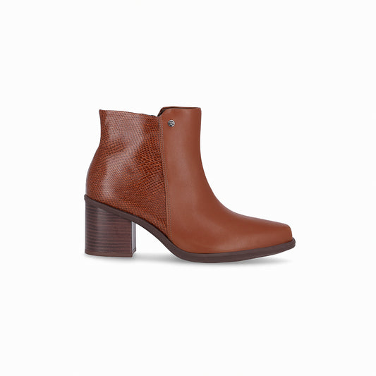 Botin Mujer Café/Snake Irene 734 Piccadilly