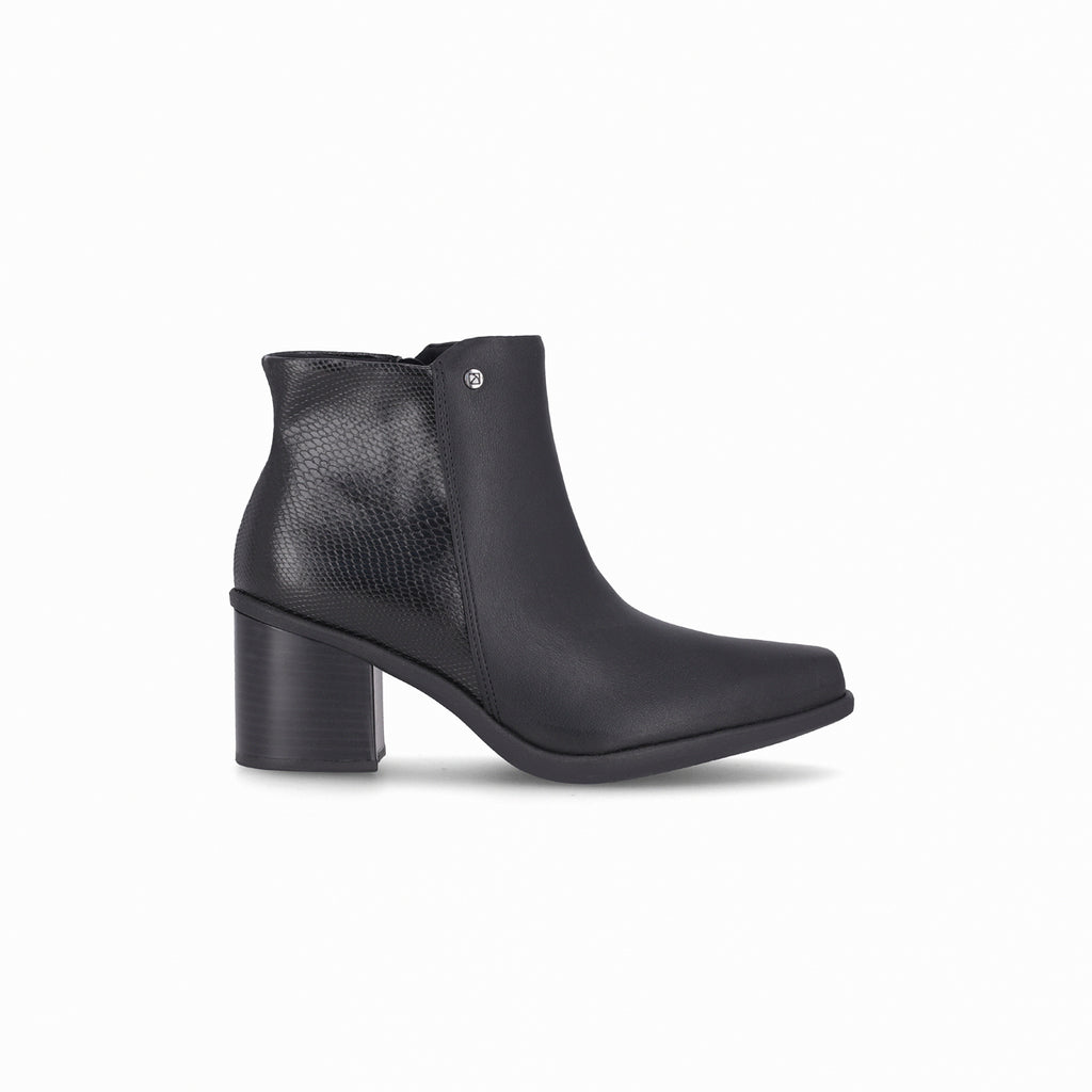 Botin Mujer Negro/Snake Irene 734 Piccadilly