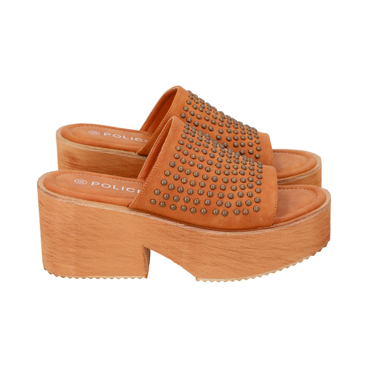 Sandalia Mujer Camel Fast Police