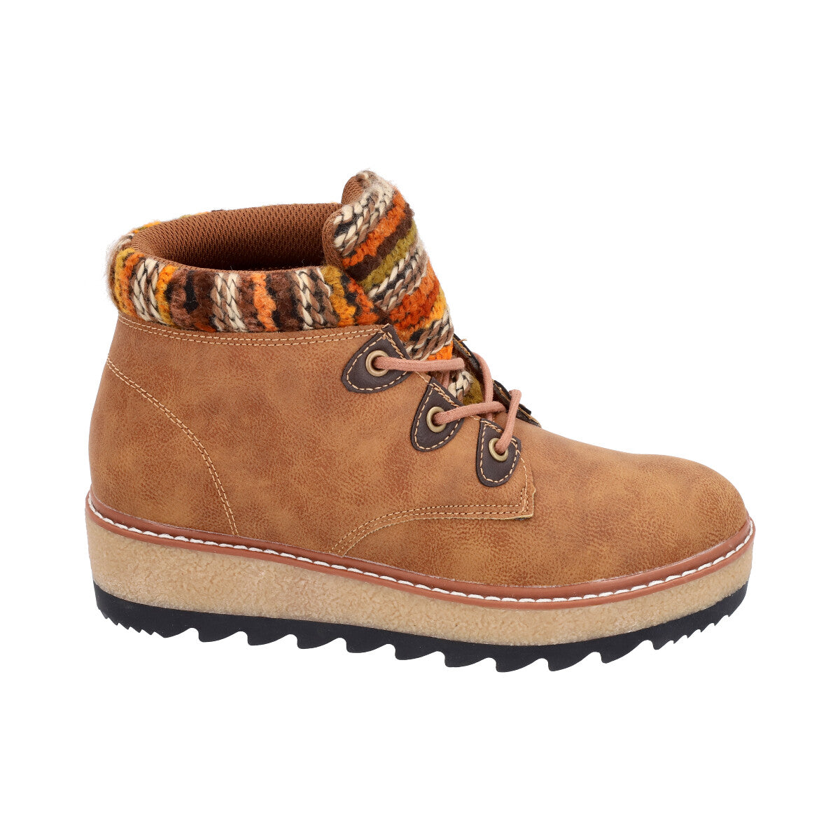 Botin Mujer Camel Nobuck 21 Police