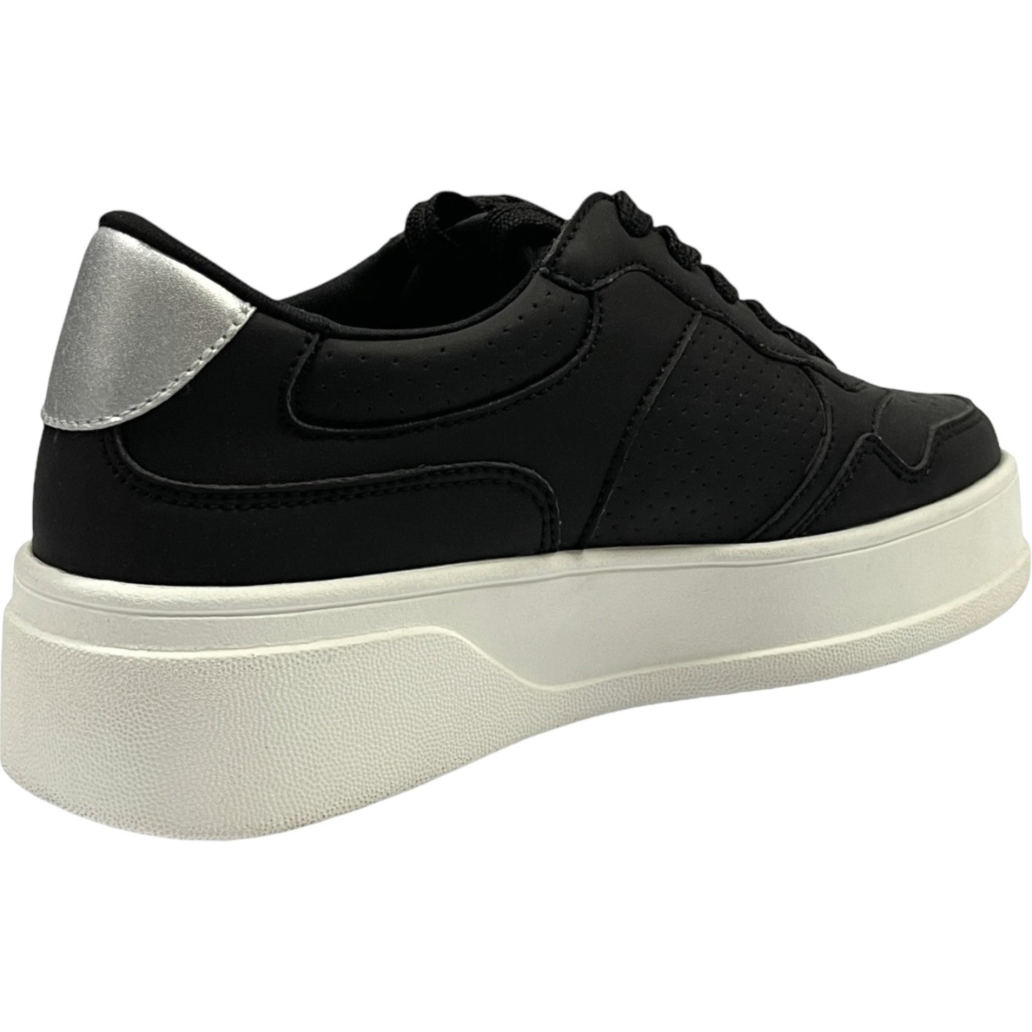 Zapatilla Urbana Mujer Negro/Blanco Chic Detogni