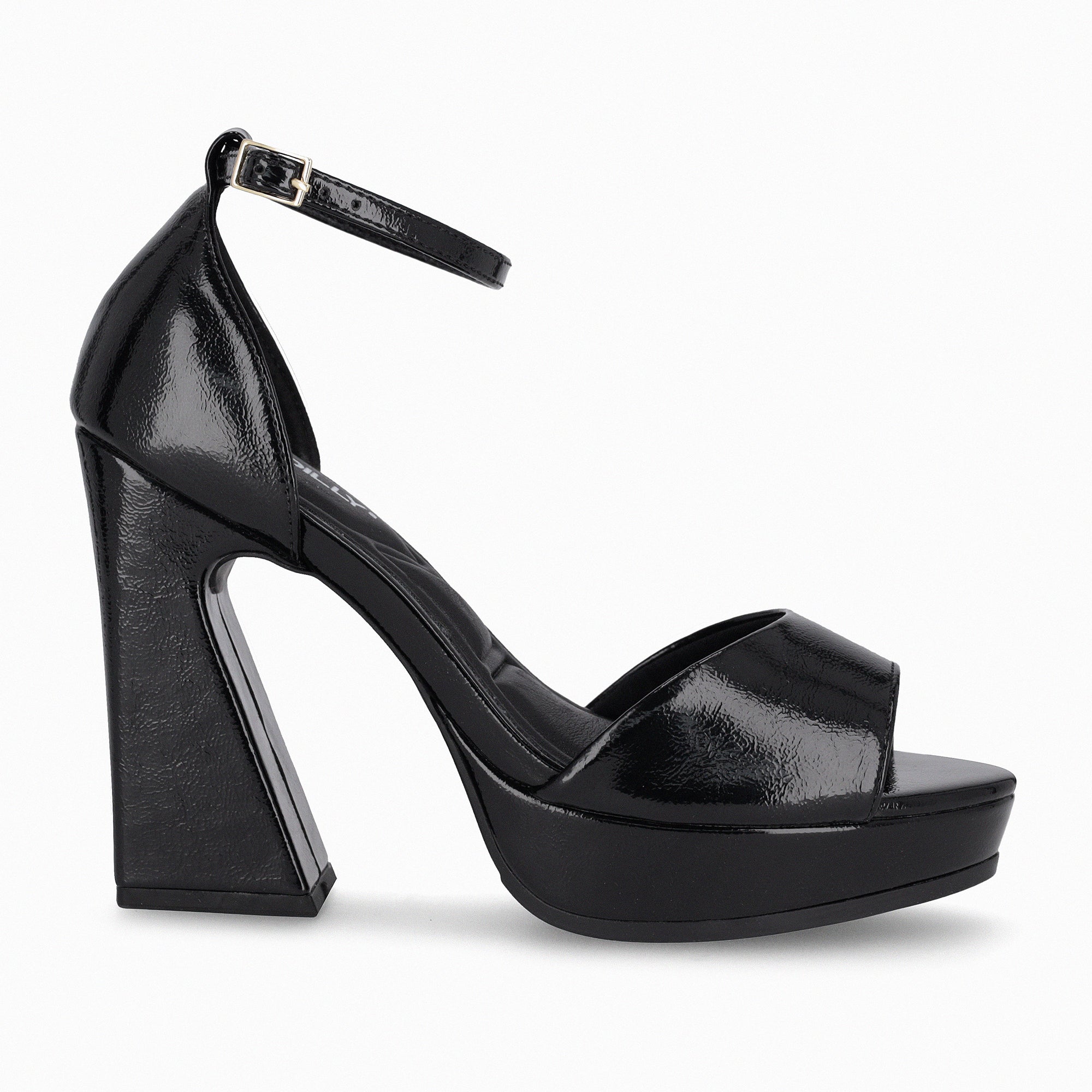 Sandalia Mujer Negro/Charol Cristine 319 Piccadilly