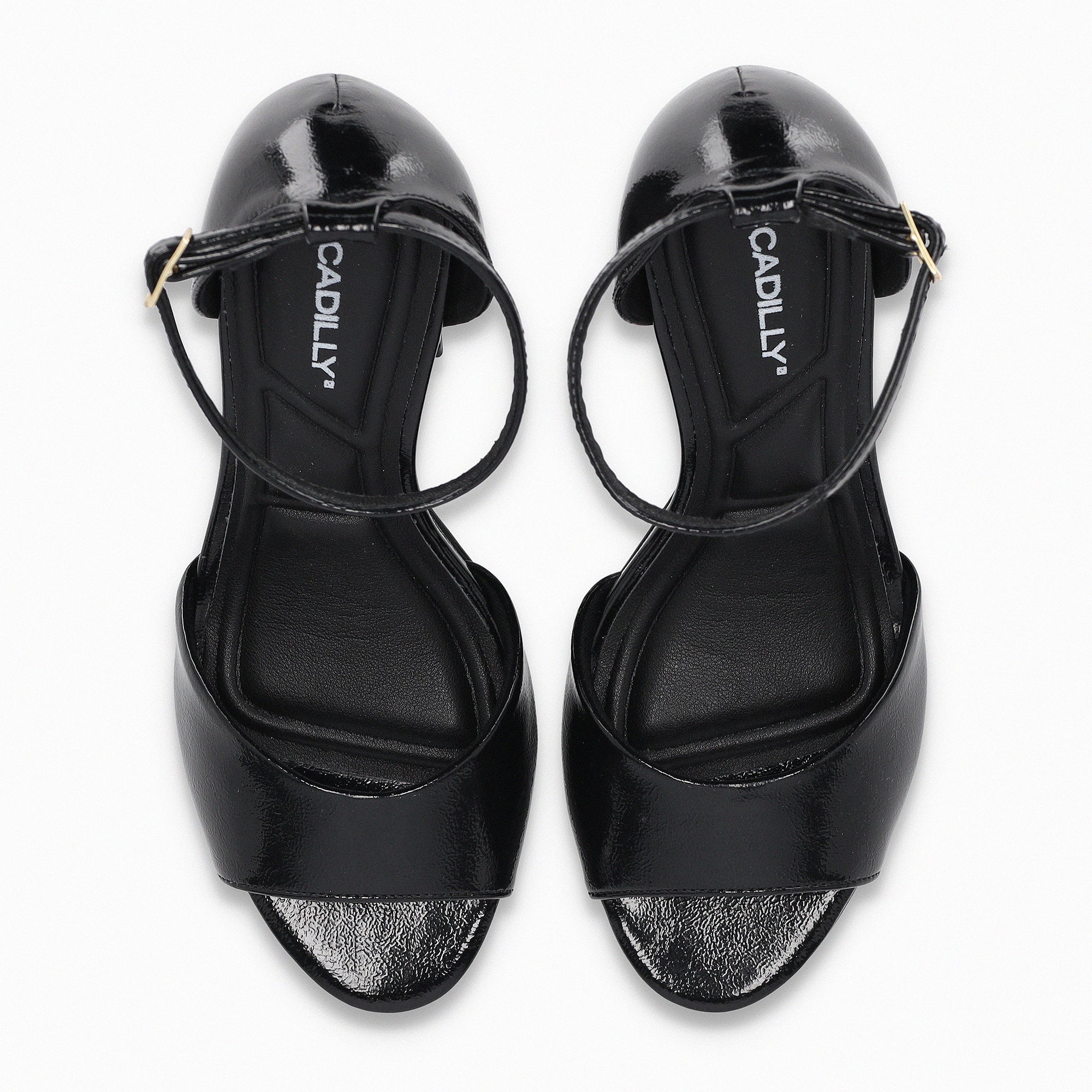 Sandalia Mujer Negro/Charol Cristine 319 Piccadilly