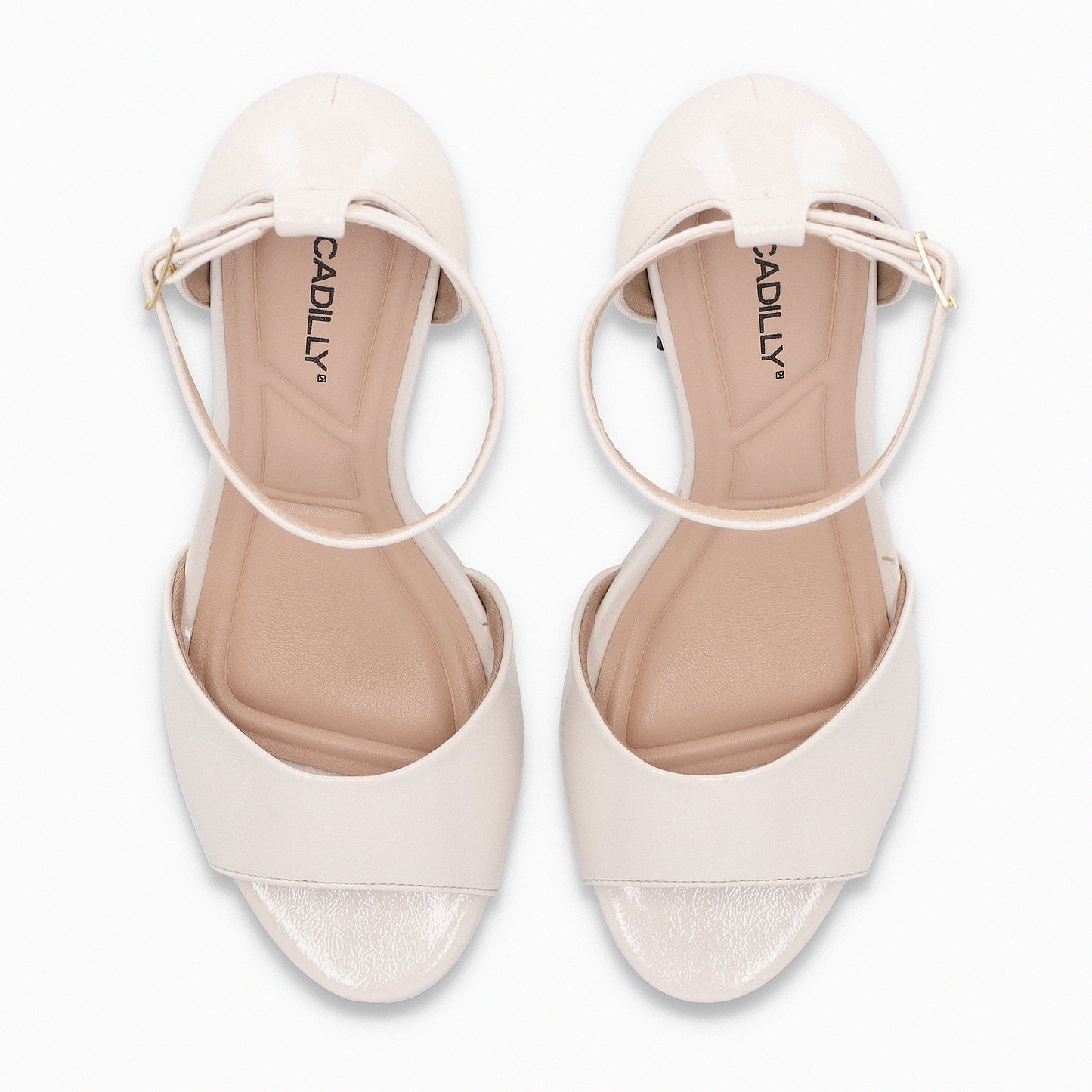 Sandalia Mujer Crema/Charol Cristine 319 Piccadilly