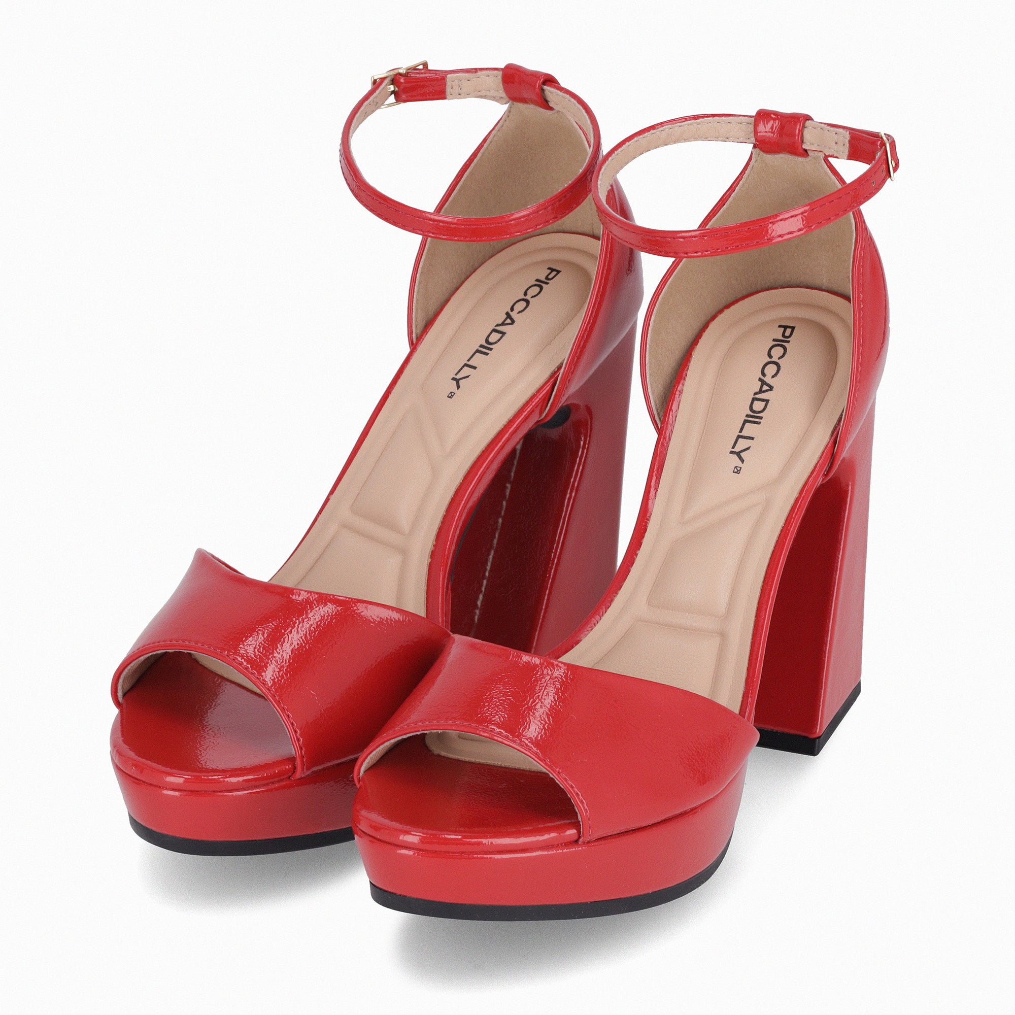 Sandalia Mujer Rojo/Charol Cristine 319 Piccadilly