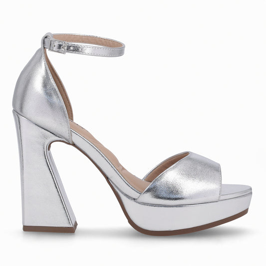 Sandalia Mujer Plateado Cristine Piccadilly