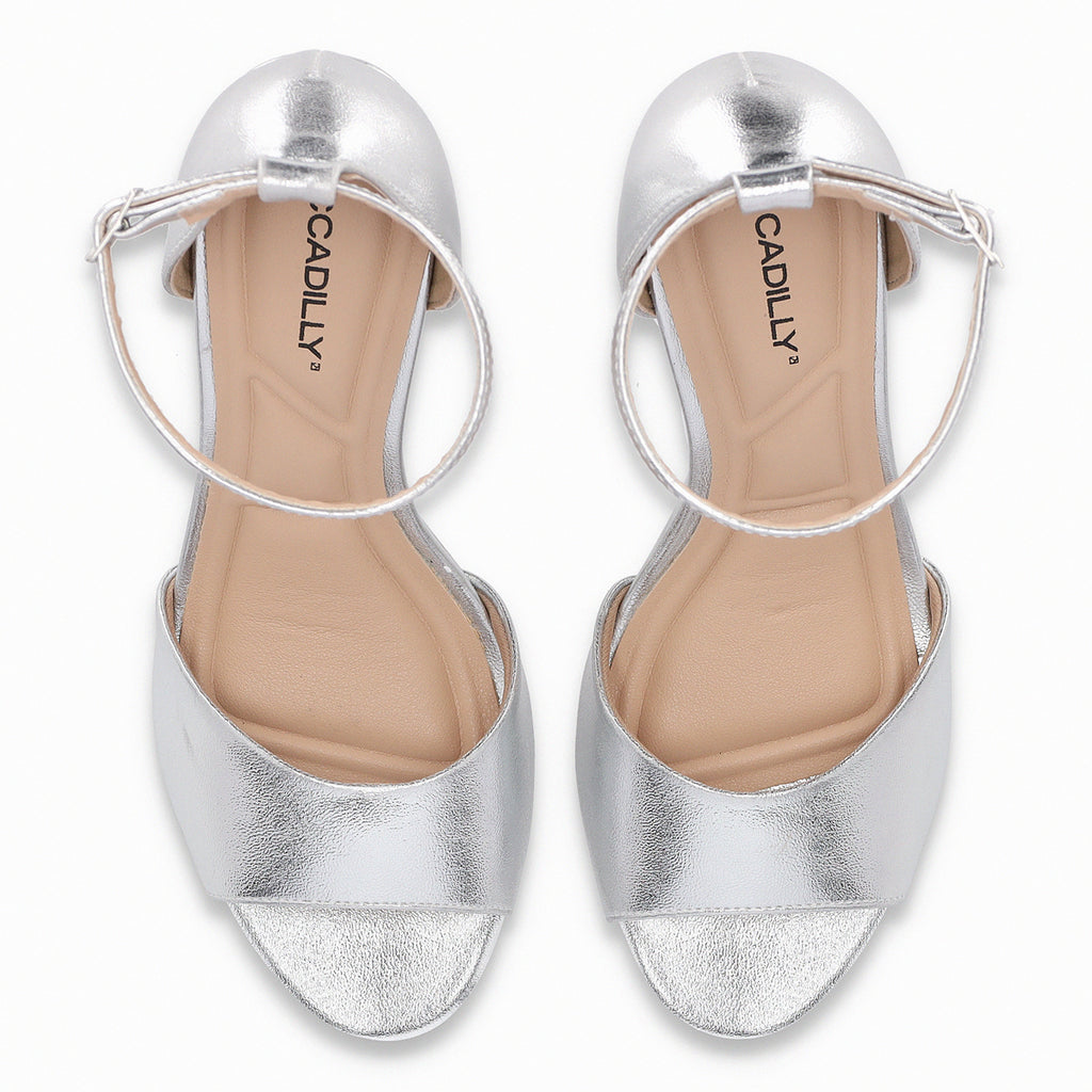 Sandalia Mujer Plateado Cristine Piccadilly