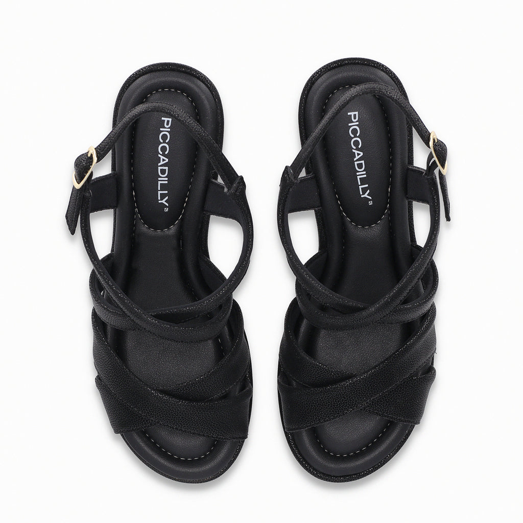 Sandalia Mujer Negro Marcia Piccadilly