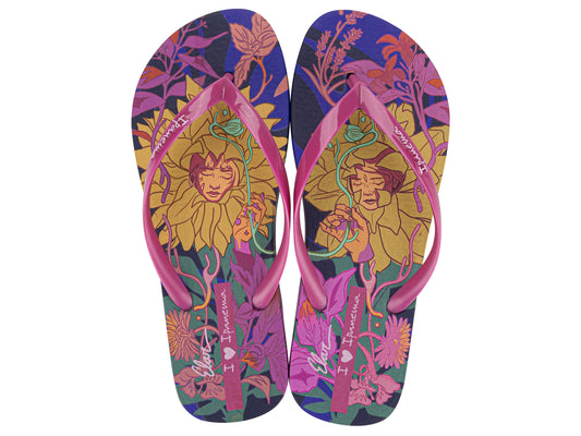 Sandalia Mujer Azul/Rosa Graffiti Ipanema