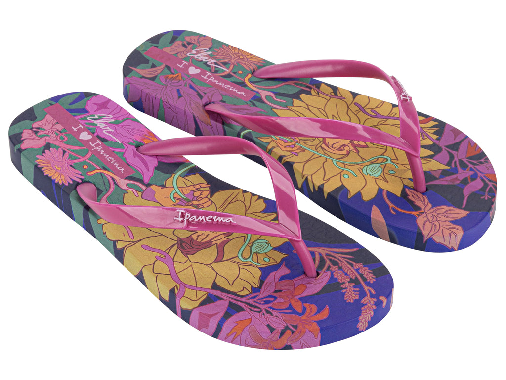Sandalia Mujer Azul/Rosa Graffiti Ipanema