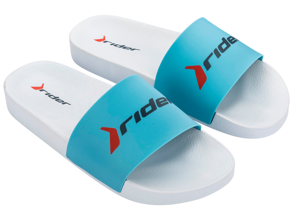 Sandalia Mujer Blanco/Azul Full Basic Rider