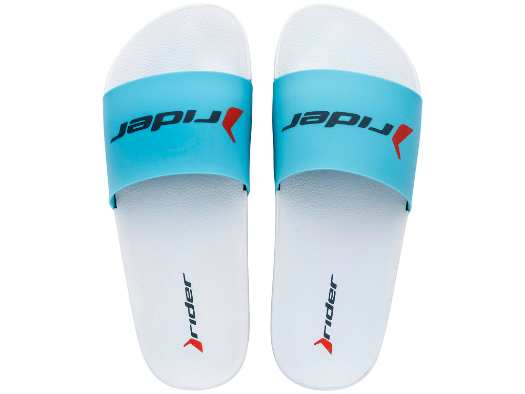 Sandalia Mujer Blanco/Azul Full Basic Rider