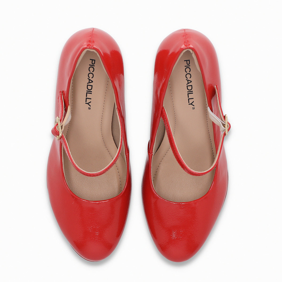 Zapato Mary Jane Mujer Rojo/Charol Evelin Piccadilly