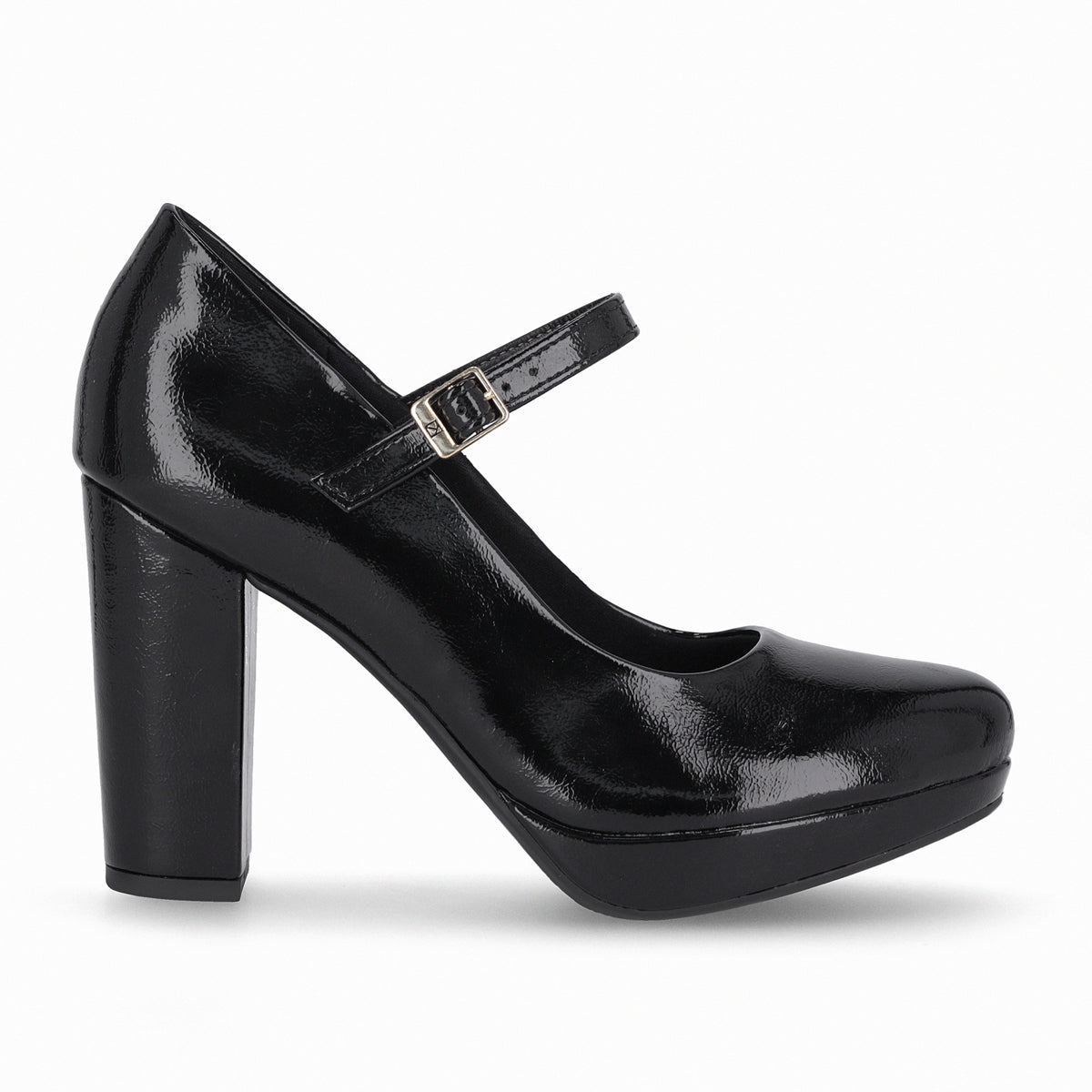 Zapato Mary Jane Mujer Negro/CHarol Evelin Piccadilly
