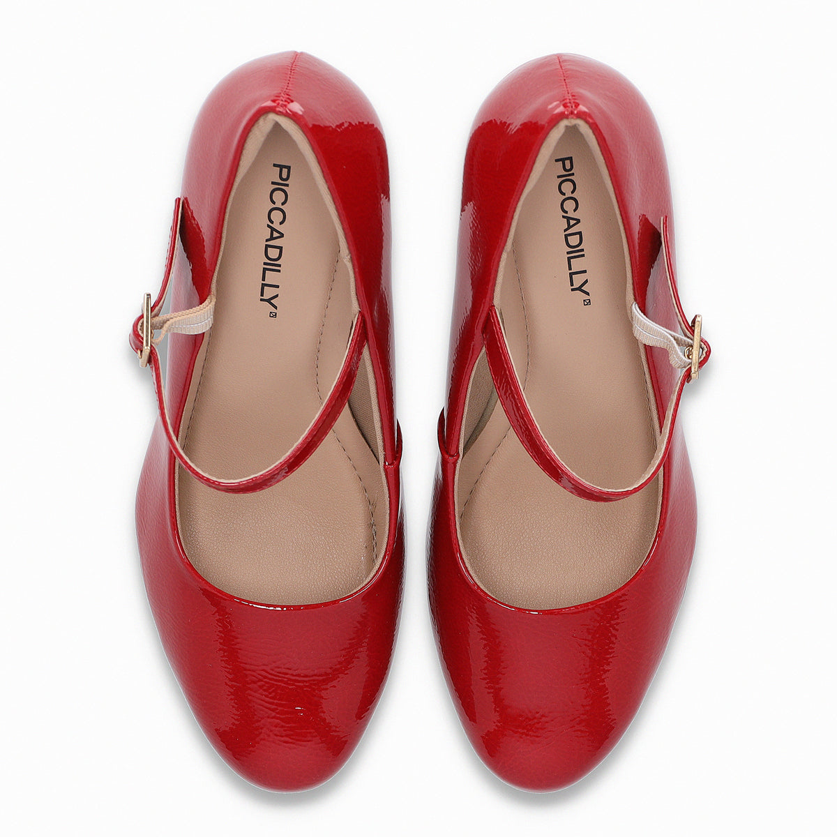 Zapato Mary Jane Mujer Rojo Evelin Piccadilly