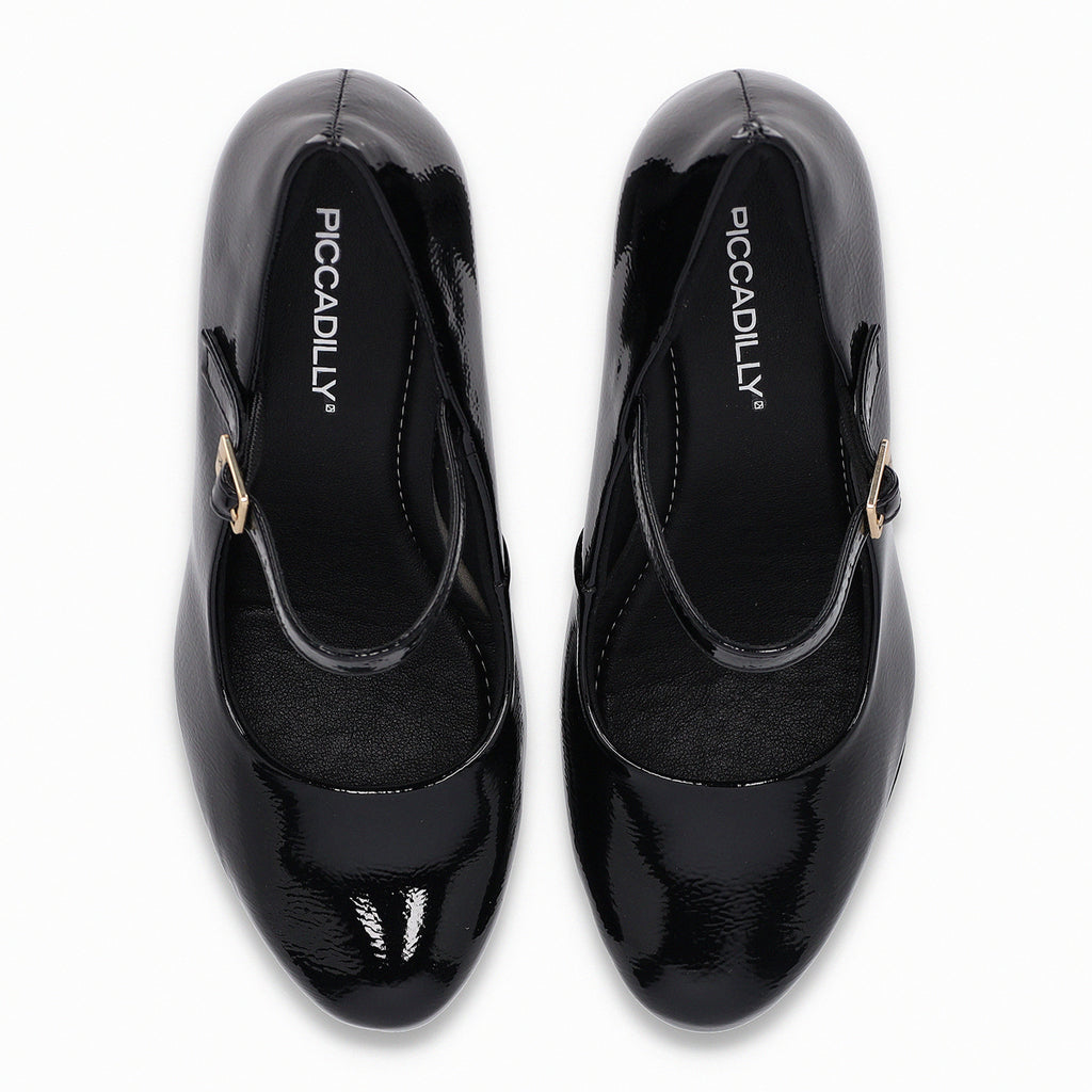 Zapato Mary Jane Mujer Negro Evelin Piccadilly