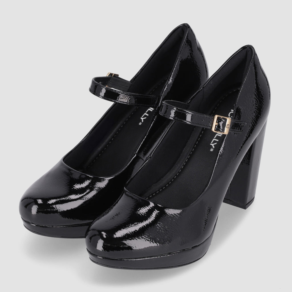 Zapato Mary Jane Mujer Negro Evelin 92 Piccadilly