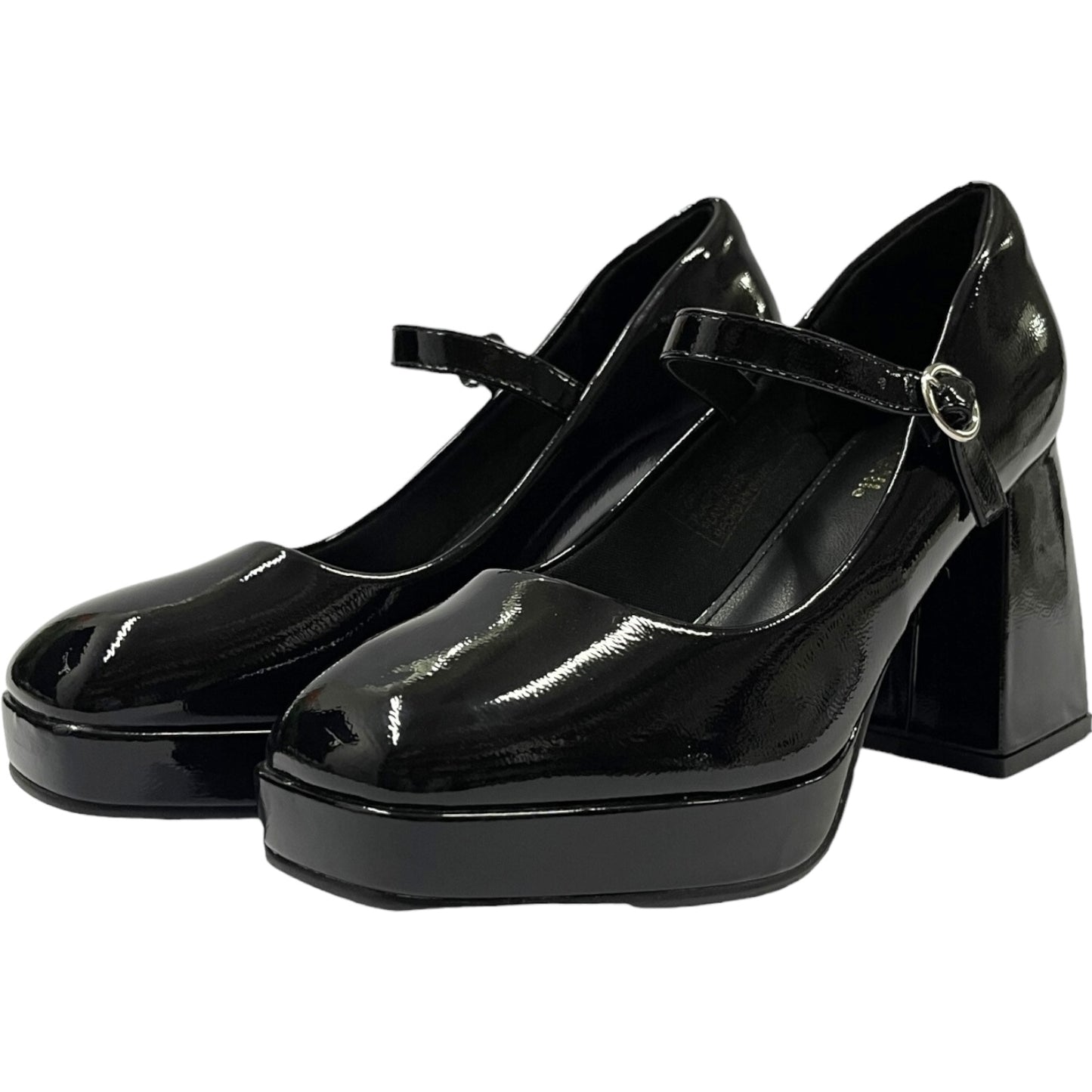 Zapato Mujer Negro  Taco Medio Gaga Detogni
