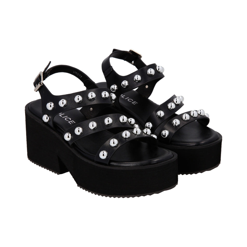 Sandalia Mujer Negro  Trixie Police