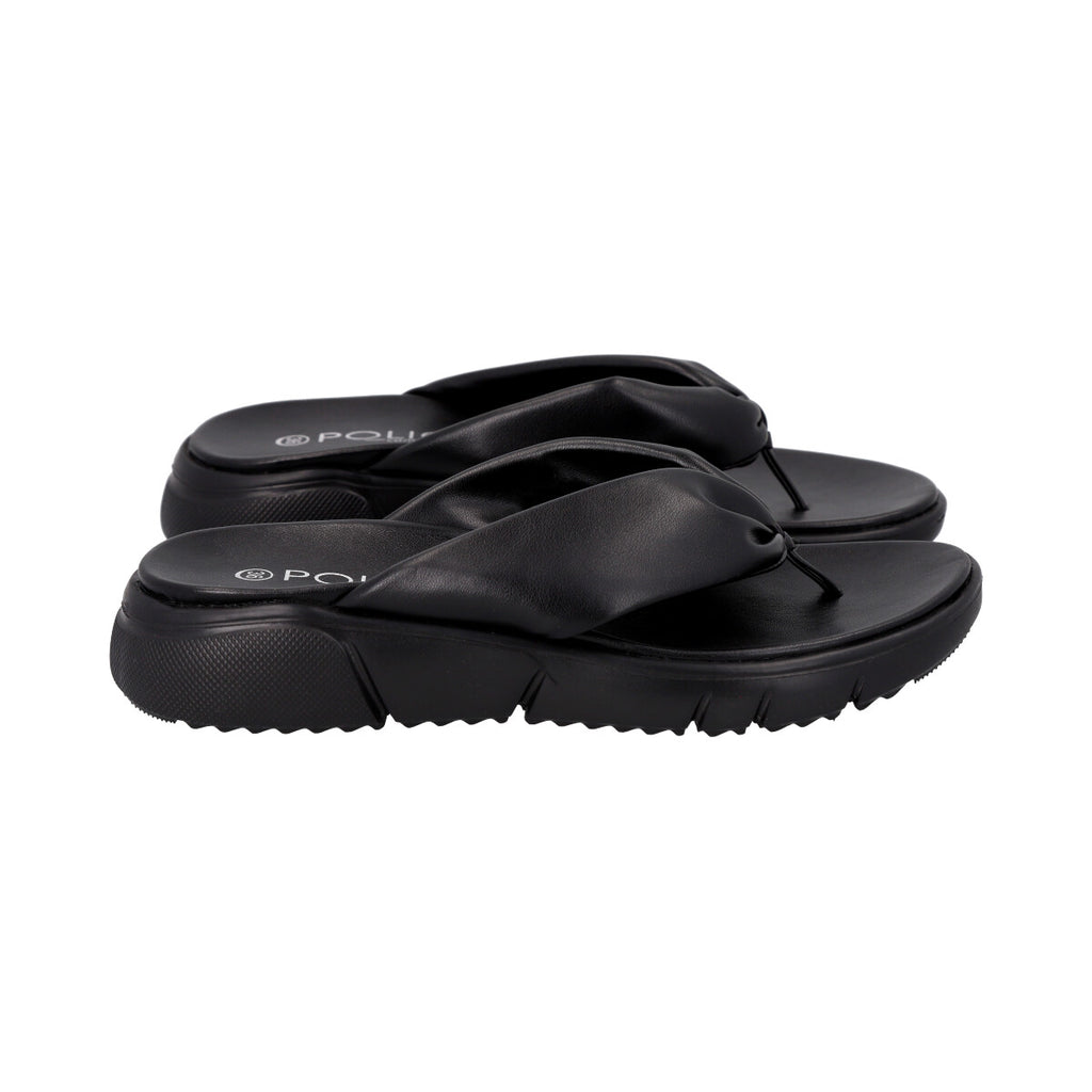 Sandalia Mujer Negro Lol Police