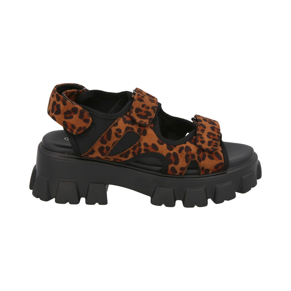 Sandalia Mujer Animal Print Plataforma Mixen Police