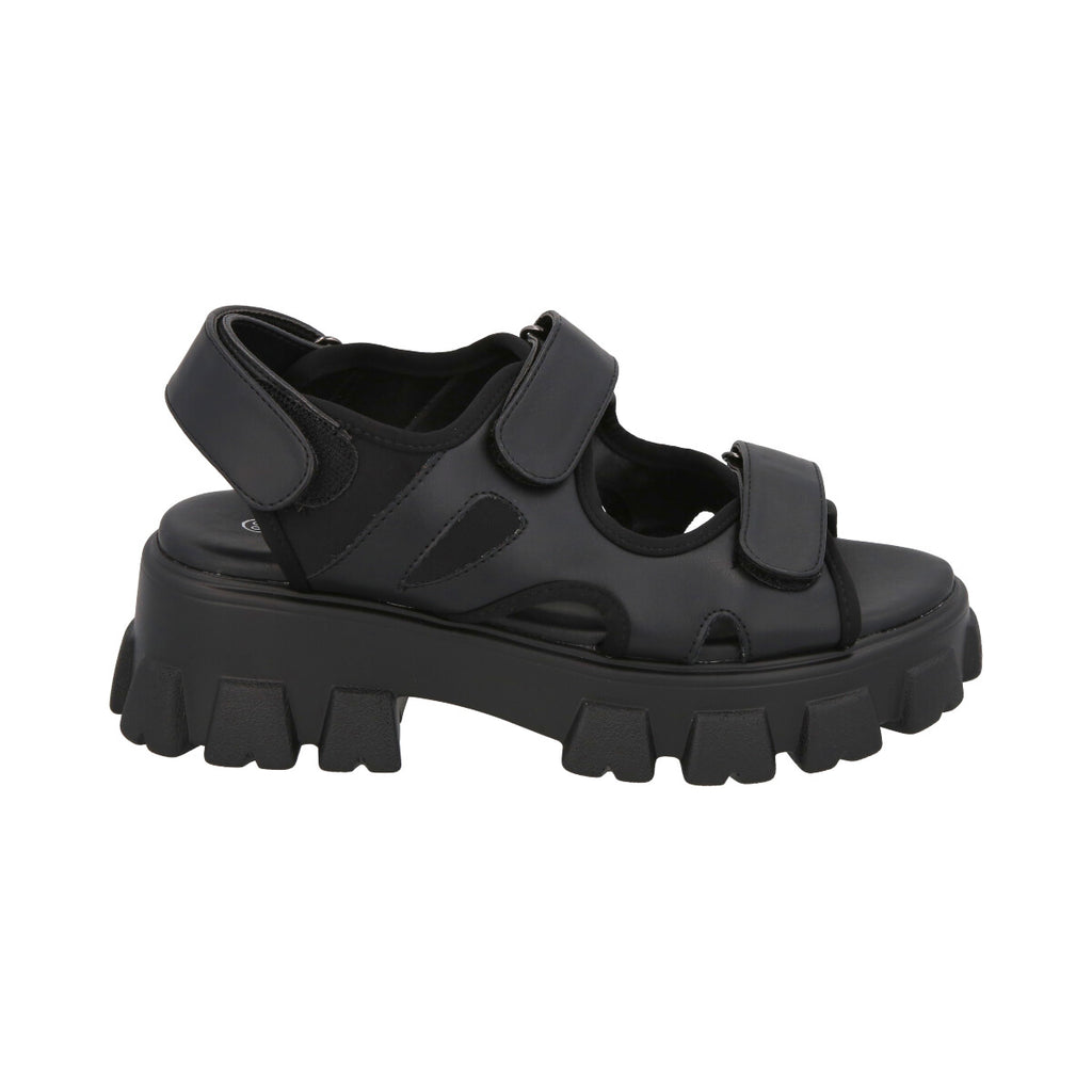 Sandalia Mujer Negro Plataforma Mixen 26 Police