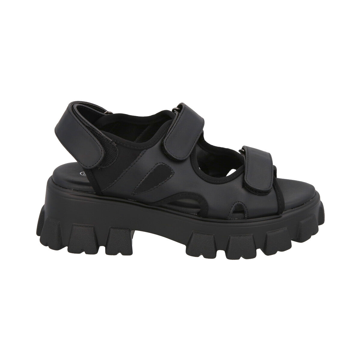 Sandalia Mujer Negro Plataforma Mixen 26 Police