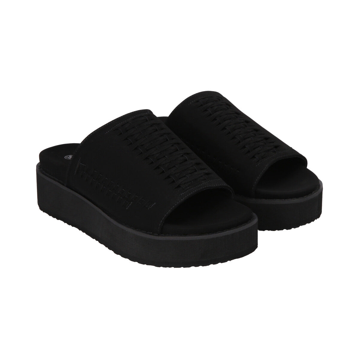 Sandalia Mujer Negro Plataforma Kika Police