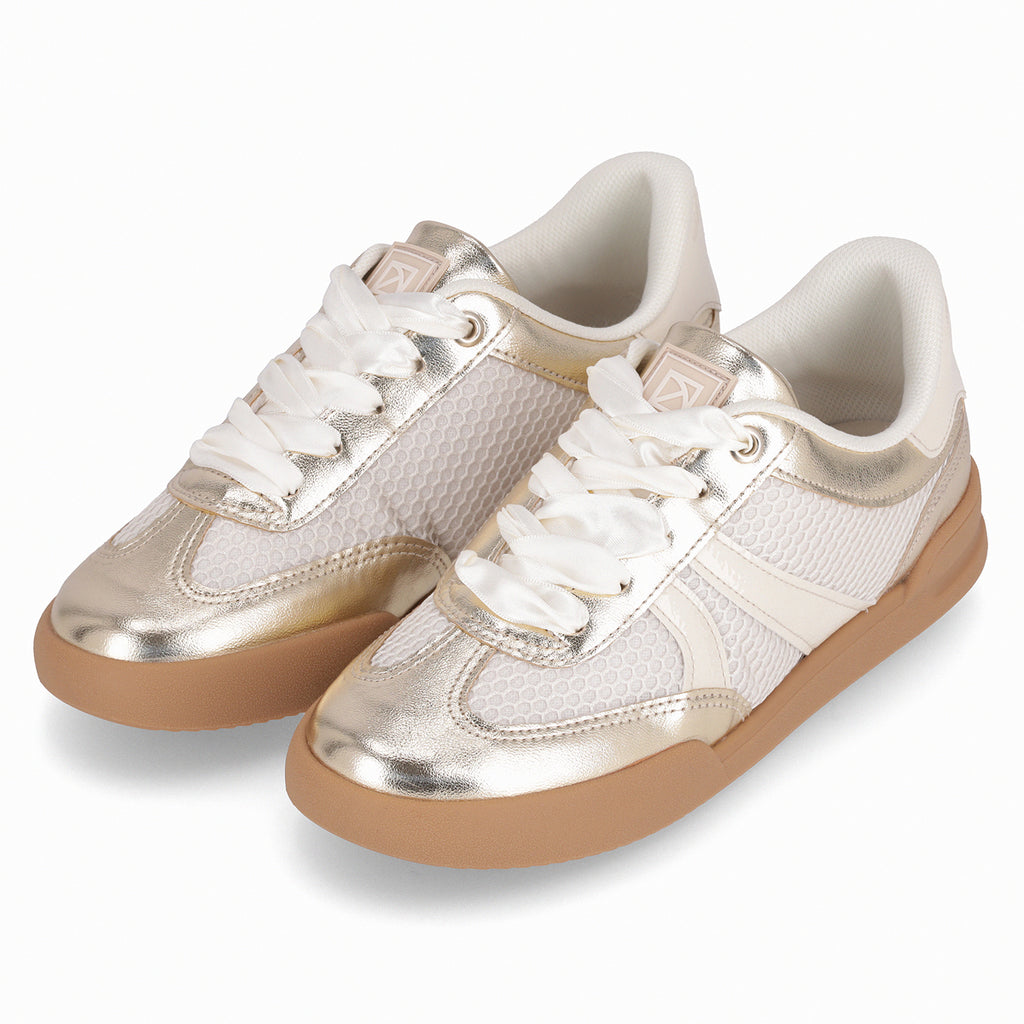 Zapatilla Mujer Dorado/Beige Caroline Piccadilly